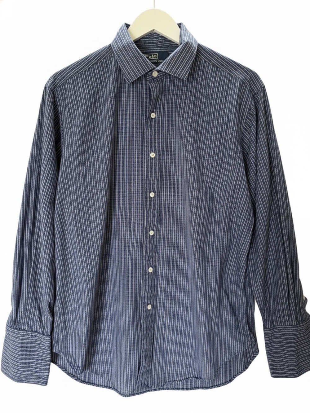 Polo Ralph Lauren Blue Pinstripe Dress Shirt 16-33